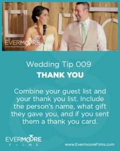 Thank You | Wedding Tip 009 | Evermoore Films