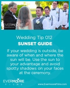 Sunset Guide | Wedding Tip 012 | Evermoore Films