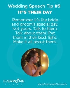 It's Their Day | Wedding Speech Tip #9 | Evermoore Films