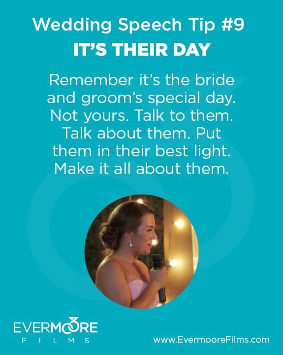 It's Their Day | Wedding Speech Tip #9 | Evermoore Films