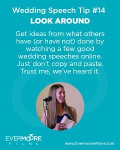 Look Around | Wedding Speech Tip #14 | Evermoore Films