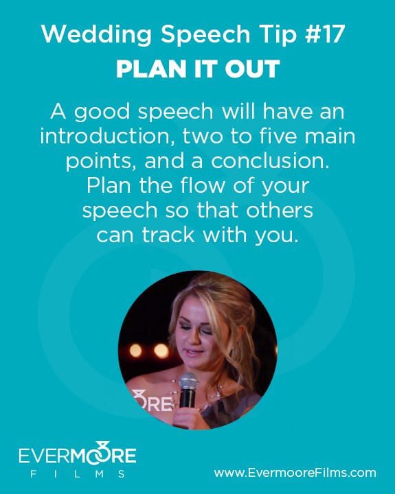 Plan it Out | Wedding Speech Tip #17 | Evermoore Films